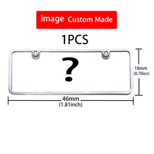 1Pcs RC Custom License Plate Metal Frame Strength Waterproof for 1:10 Tamiya CC01 Axial Scx10 Traxxas Trx-4 Trx4 Crawler Car