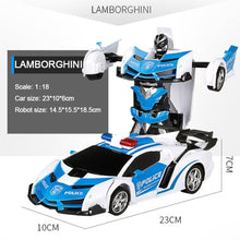 RC Car Transformation Robots Sports Vehicle Model Robots Toys Cool Deformation Car Kids Toys Gifts For Boys