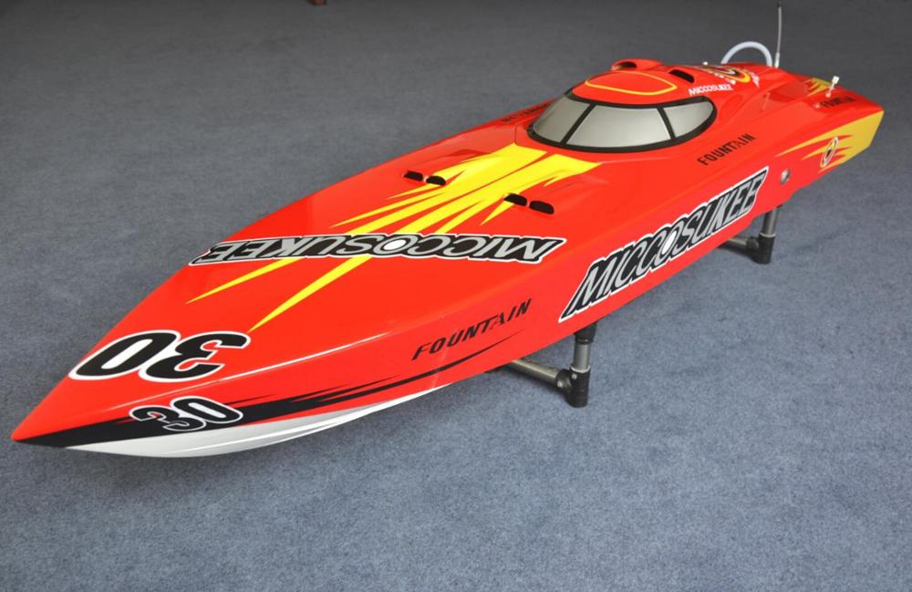 DT G26I P1 Blade Fiberglass 26CC Gasoline RC Boat SpeedBoat w/ 26CC engine with Clutch -Red Color