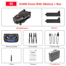 SG906 Pro GPS Drone with Wifi FPV 4K HD Camera Two-axis anti-shake Self-stabilizing Gimbal Brushless Quadcopter Vs Sjrc F11 Pro