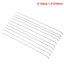 10pcs Z type D1.2mm push rod steel wire push pull rod pushrod for rc aircraft airplane pull push connecting rod