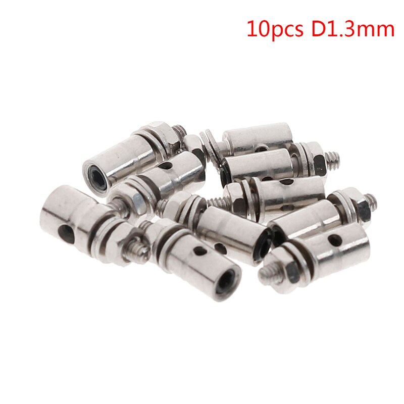 10Pcs 2.1mm/1.8mm/1.5mm/1.1mm Adjustable RC Diameter Helicopter Rc Boat Airplane Boat Pushrod Linkage Stopper Servo Connectors
