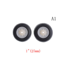 2Pcs/lot Tail Wheel Rubber PU Plastic Hub 1" - 3.5" Inch For RC Airplane Replacement Parts Wholesale