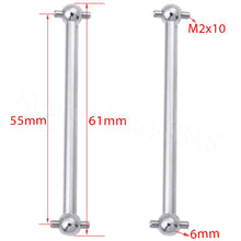 2pcs Steel Metal RC Car Drive Shaft Dogbone 61mm 63mm 70mm 77mm 84mm 86mm 89.5mm 101mm
