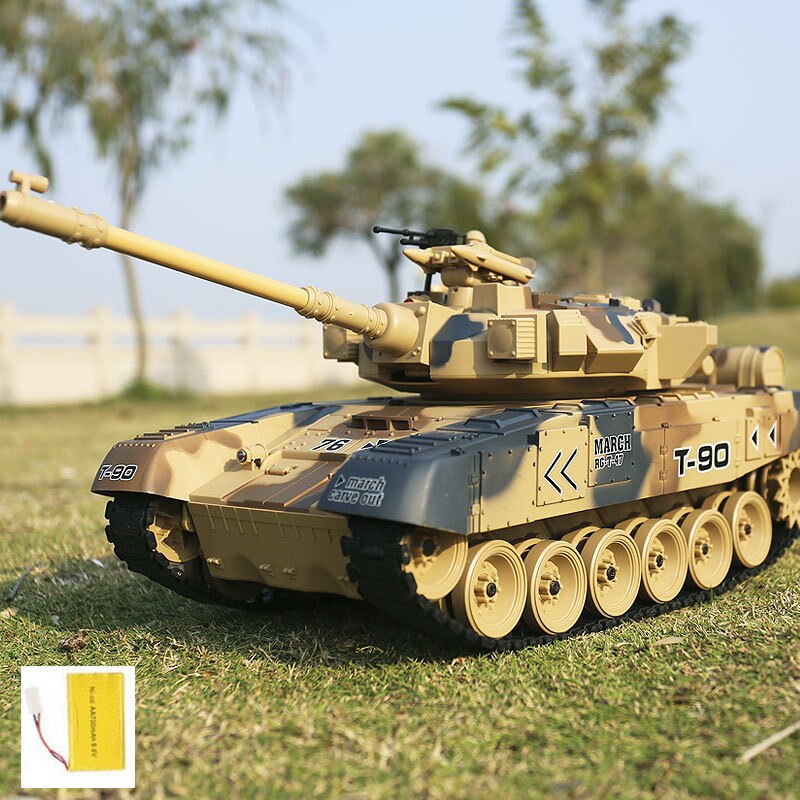 America M1A2 Russia T90 Remote Control Tank 1:16 2.4G Armored Car RC Battle Tank BB Bullet/Smoke/Sound Electronic Vehicle Model