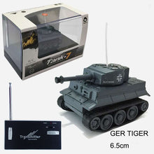 Remote Control Tank WWII German Tiger USSR T-34 Simulation Mini Tank Wireless Control RC Car Children Electronic Toy Hot Selling