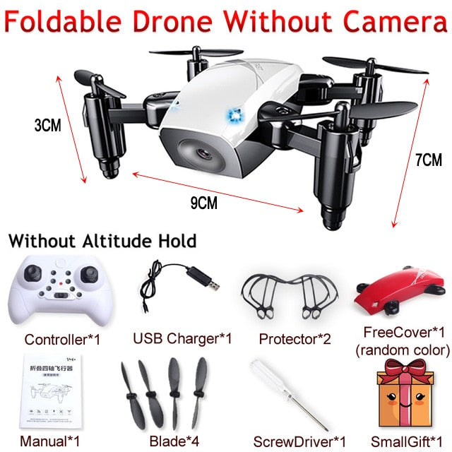 S9 S9W S9HW Foldable RC Mini Drone Pocket Drone Micro Drone RC Helicopter With HD Camera Altitude Hold Wifi FPV FSWB