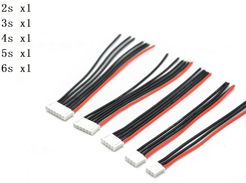 1s 2s 3s 4s 5s 6s 22AWG Cable 10CM (100MM) RC Lipo Battery Charger Wiring 7.4v 11.1v 14.8v 22.2v For IMAX B3 B6 Balance Charger