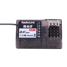 RCtown RadioLink R6F 2.4Ghz 6CH 2018 RC Receiver Accessory for RC6GS RC4GS RC3S RC4G T8FB Transmitter Hot Sale RC Receiver