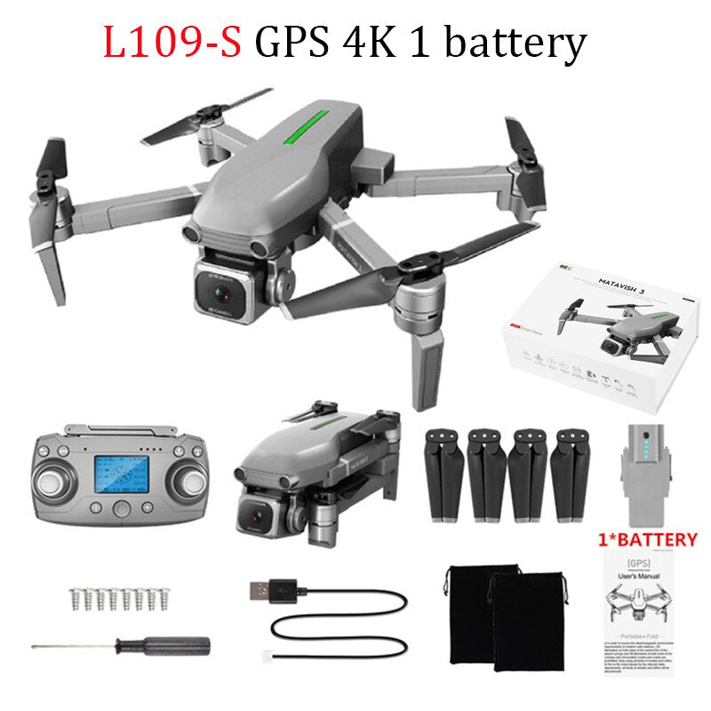 L109-S RC Drone Quadcopter 4K HD Camera 5G WiFi GPS Drones With One Key Return Altitude Hold 800m WiFi Image Distance dron toys