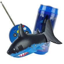 Mini Coke Can RC Boat Shark Shape Boat RC Toy 3CH 27/40Mhz Radio Electronic Remote Control Toys for Children Kids Christmas Gift