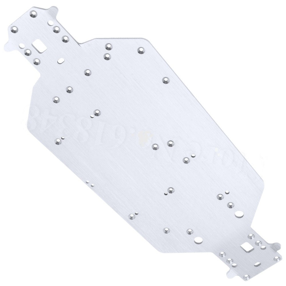 HSP 04001 Metal Aluminum Chassis Upgrade Parts For 1/10 RC Buggy XSTR Monster Truck BRONTOSAURUS 94111 Redcat Volcano EPX