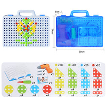 Creative Kids Electric Drill Nut Assembled Match Tool DIY Model Kit Building Educational Blocks Sets Toys For Boys Children Gift