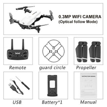 Drone 4K RC Quadcopter With Camera Foldable FPV Wifi Wide Angle High Hold RC Helicopter Selfie Drone Kid's Toys