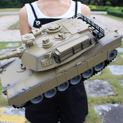 2.4G Update 1:18 Remote Control Rc Battle Tank 50cm Big Size 100m Remote Control Distance Rc Tank Launch Bullets high simulation