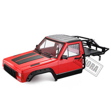 INJORA RC Car Cherokee Body Cab & Back-Half Cage for 1/10 RC Crawler Traxxas TRX4 Axial SCX10 90046 Redcat GEN 8 Scout II