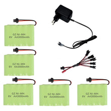 6v 3000mAh Battery and Charger For RC Cars Robots Tanks Gun Boats 6v NiMH Battery Aa 2400mah 6v Rechargeable Battery Pack
