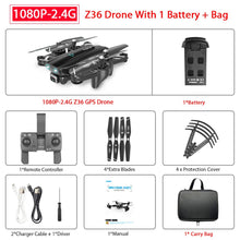 ZWN Z36 GPS Quadcopter With 720P 1080P 4K HD Camera Rc Helicopter GPS Fixed Point WIFI FPV Drone Follow Me Mode vs SG900-S E520S