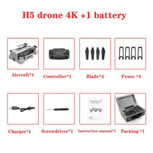 Drone 4k HD wide-angle camera 1080p WIFI FPV height can keep sailing for 20 minutes VR mode Quadcopter H5 drone VS E520S drone