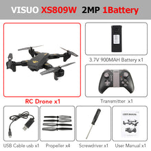 Eachine VISUO XS809HW WIFI FPV With Wide Angle HD Camera Drone High Hold Mode Foldable RTF RC Quadcopter Helicopter Toys Mode2