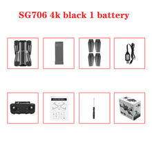 SG706 drone 4K WiFi 1080p dual camera quadcopter optical flow stability height RC helicopter RC toy drone with camera