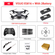 Visuo XS816 Drone with 50 Times Zoom WiFi FPV 1080P or 4K Dual Camera Optical Flow Quadcopter Foldable Selfie Dron VS SG106
