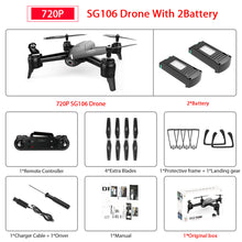 SG106 WiFi FPV RC Drone with 720P or 1080P or 4K HD Dual Camera Optical Flow Aerial Video RC Quadcopter for Toys Kid RC Dron