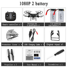 RC Drone Quadcopter With 1080P Wifi FPV Camera RC Helicopter 20-25min Flying Time Professional Dron 720p Quadcopter Drone