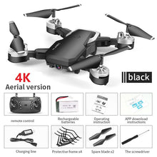 Drone 4K RC Quadcopter With Camera Foldable FPV Wifi Quadrocopter Wide Angle High Hold RC Helicopter Selfie Drone Professional