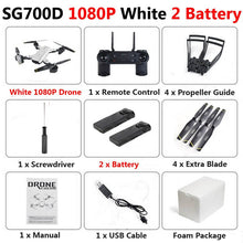 SG700-D Professional Foldable Drone with Dual Camera 1080P 720P 4K Selfie WiFi FPV Optical Flow RC Quadcopter Helicopter XS809S