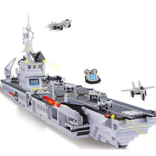 Sluban Model Building Blocks Navy Submarine Military Ship Plane Aircrafted Carrier Warship Battle Cruiser Frigate Toys