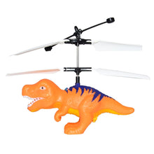 Electric RC Flying Toy Infrared Sensor Dinosaur Model Helicopter LED Flash Lighting USB Charging Small RC Toy for Kids hi