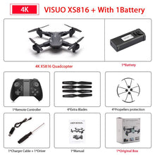 Visuo XS816 Drone with 50 Times Zoom WiFi FPV 1080P or 4K Dual Camera Optical Flow Quadcopter Foldable Selfie Dron VS SG106