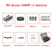 Drone 4k HD wide-angle camera 1080p WIFI FPV height can keep sailing for 20 minutes VR mode Quadcopter H5 drone VS E520S drone