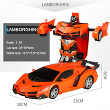 RC Car Transformation Robots Sports Vehicle Model Robots Toys Cool Deformation Car Kids Toys Gifts For Boys