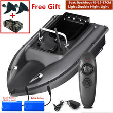 New Function Fixed Speed Cruise Remote Control Fishing Finder Boat 1.5KG 500M Dual Night Light Lure Fishing Smart RC Bait Boat