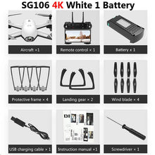 SG106 Drone with Dual Camera 1080P 720P 4K WiFi FPV Real Time Aerial Video Wide Angle Optical Flow RC Quadcopter Helicopter Toys