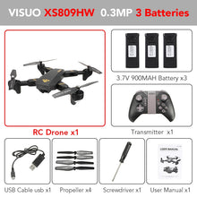 Eachine VISUO XS809HW WIFI FPV With Wide Angle HD Camera Drone High Hold Mode Foldable RTF RC Quadcopter Helicopter Toys Mode2