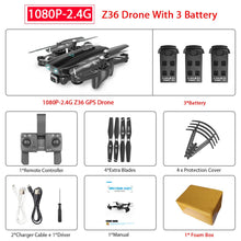 ZWN Z36 GPS Quadcopter With 720P 1080P 4K HD Camera Rc Helicopter GPS Fixed Point WIFI FPV Drone Follow Me Mode vs SG900-S E520S
