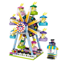 LOZ Mini building Blocks park mini architecture bricks model Assembly Educational DIY kits kids toys Ferris DIY Bricks Toys