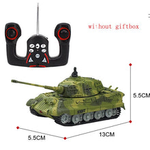 Military RC Crawler Tank Remote Control Simulation Armos Corps Tiger Battle Model Mutual Fight Army Toys for 6 Year Old Children