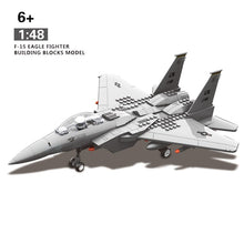 Building Blocks Fit LegoINGlys 270Pcs Military Series F-15 Eagle Fighter MOC Airplane Model Kits Assemble Toys For Adults Gift