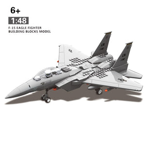 Building Blocks Fit LegoINGlys 270Pcs Military Series F-15 Eagle Fighter MOC Airplane Model Kits Assemble Toys For Adults Gift