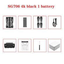 SG706 drone 4K WiFi 1080p dual camera quadcopter optical flow stability height RC helicopter RC toy drone with camera