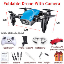 S9 S9W S9HW Foldable RC Mini Drone Pocket Drone Micro Drone RC Helicopter With HD Camera Altitude Hold Wifi FPV FSWB