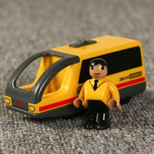 Remote Control RC Electric Small Train Toys Set Connected with Wooden Railway Track Interesting Present for Children