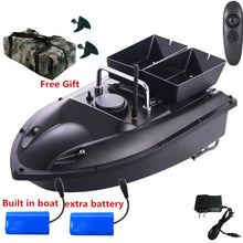 New Update Double Hopper 500m RC Distance 180mins RC Fishing Bait Boat H18 Cruise Control With Free Waterproof Bag VS 2011-5 to