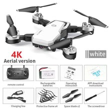 Drone 4K RC Quadcopter With Camera Foldable FPV Wifi Quadrocopter Wide Angle High Hold RC Helicopter Selfie Drone Professional