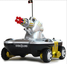 Water Land Amphibious Remote Control Tank Ship Charging Launch Target Folding Crawling 360° Rotation Flashing Light