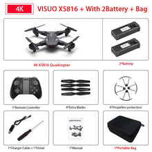 Visuo XS816 Drone with 50 Times Zoom WiFi FPV 1080P or 4K Dual Camera Optical Flow Quadcopter Foldable Selfie Dron VS SG106
